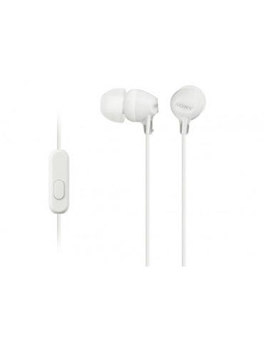 Слушалки Sony Headset MDR-EX15AP бели