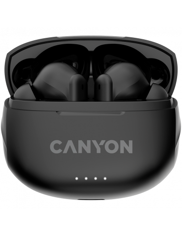 Bluetooth слушалки с микрофон Canyon TWS-8, BT V5.3 JL 6976D4, черен - CNS-TWS8B