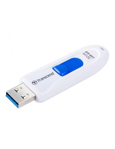 Флаш памет 32GB Transcend JETFLASH 790, USB 3.0, white