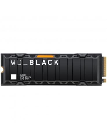 SSD диск WD 1TB Black SN850X HeatSink M.2 2280 PCIe Gen4 x4 NVMe, R/W: 7300/6300 MBps - WDS100T2XHE