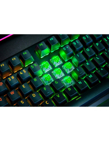 Механична геймърска клавиатура Razer BlackWidow V4 Pro, Green Switch, RGB Chroma - RZ03-04680100-R3M1