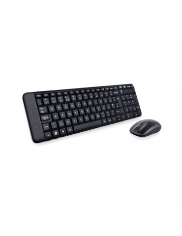 Безжичен комплект клавиатура и мишка Logitech MK220 Combo, черен - 920-003164