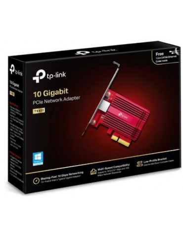 10Gbps PCI-e мрежова карта TP-Link TX401 с нископрофилна планка