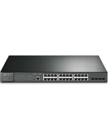 28-портов гигабитен L2 управляем комутатор TP-Link JetStream TL-SG3428MP PoE  с 4 SFP слота