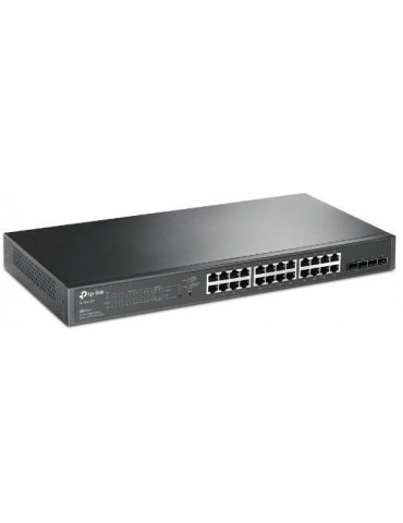 28-портов гигабитен управляем комутатор TP-Link JetStream PoE  TL-SG2428P