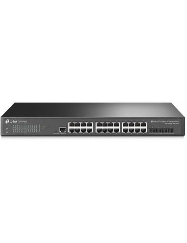 24-портов гигабит L2 управляем комутатор TP-Link JetStream TL-SG3428X с 4-SFP  слота