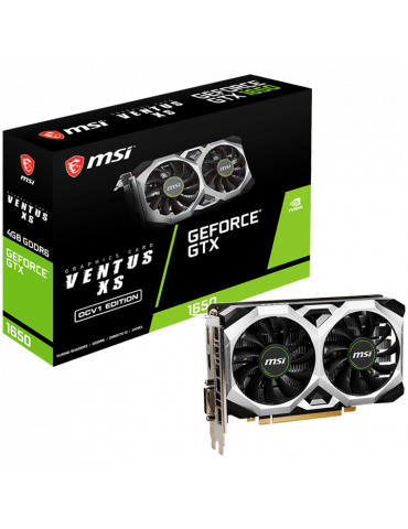 Видео карта MSI NVidia GeForce GTX 1650 D6 VENTUS XS OCV1, 4GB GDDR6X, 128-bit