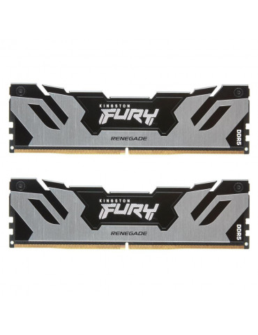 RAM памет Kingston 64GB(2x32GB) DDR5 PC5-48000 6000MHz CL32 Fury Renegade Silver - KF560C32RSK2-64