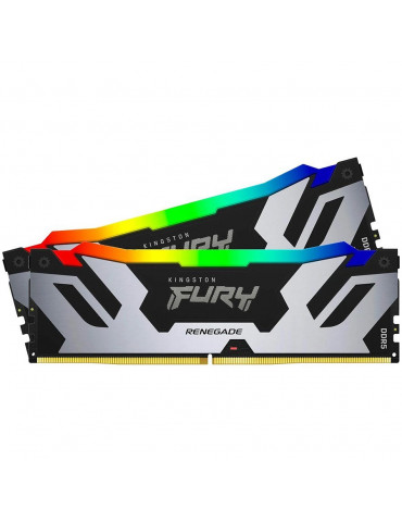 RAM памет Kingston 64GB(2x32GB) 6000MHz DDR5 CL32 DIMM FURY Renegade White XMP - KF560C32RWK2-64