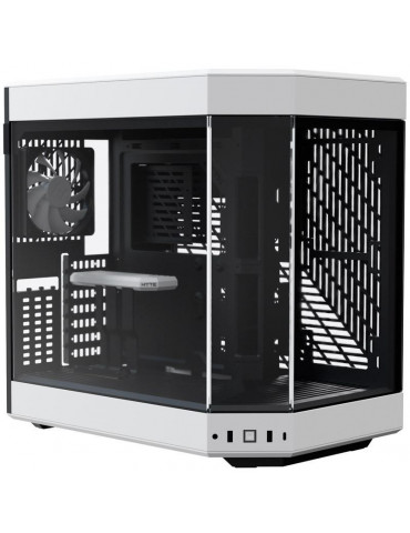 Кутия за компютър HYTE Y60 Tempered Glass, Mid-Tower, бял и черен - GEHY-007