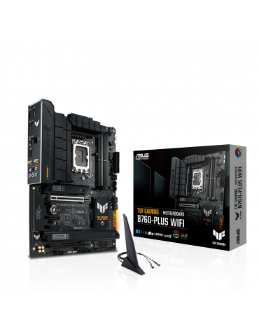 Дънна платка Asus TUF GAMING B760-PLUS WIFI DDR5, LGA 1700 ATX, 4x DDR5, PCIe 5.0, WiFi 6, Aura Sync RGB