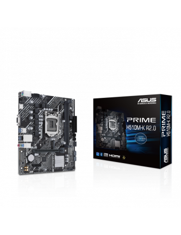 Дънна платка ASUS PRIME H510M-K R2.0, LGA1200, 2xDDR4 - 90MB1E80-M0EAY0