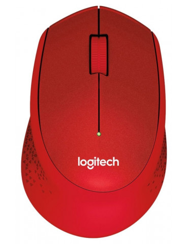 Безжична мишка Logitech M330 Silent Plus, червена