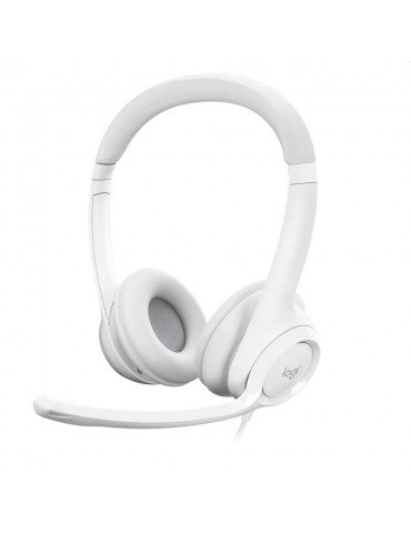 Слушалки Logitech H390 USB Computer Headset - OFF-WHITE - USB - N/A - EMEA-914 - 981-001286