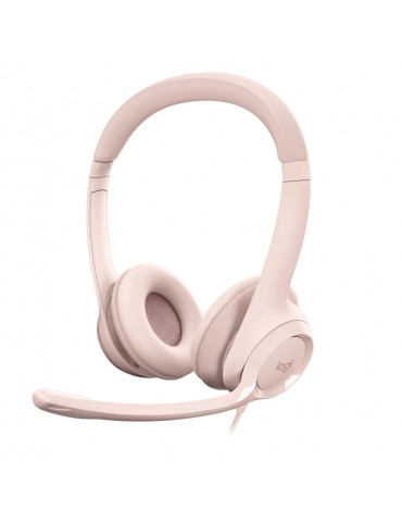 Слушалки Logitech H390 USB Computer Headset - ROSE - USB - N/A - EMEA-914 - 981-001281