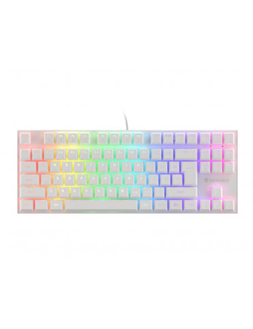 Механична геймърска клавиатура Genesis Thor 303 TKL White RGB Backlight US Layout Brown Switch - NKG-1862