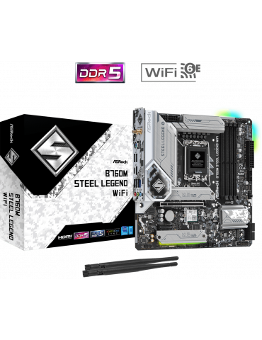 Дънна платка ASROCK B760M STEEL LEGEND WIFI, LGA1700