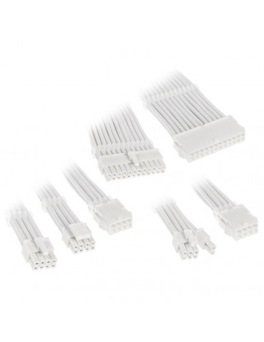 Комплект оплетени кабели Kolink Core, White - ZUAD-1287