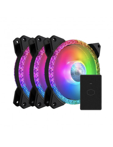 Комплект вентилатори Cooler Master MasterFan MF120 Prismatic 3in1 Edition - MFY-B2DN-203PA-R1