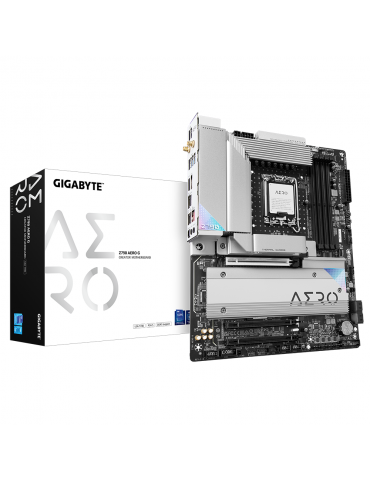 Дънна платка Gigabyte Z790 AERO G LGA1700, PCIe 5.0, ATX, Wi-Fi 6E, RGB Fusion, DDR5