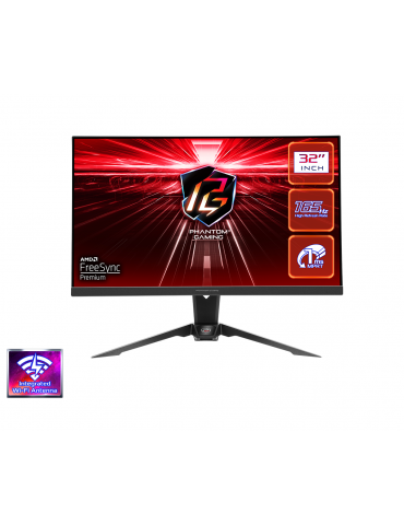 Монитор AsRock PG32QF2B 32" QHD (2560X1440) Flat VA, 165Hz, 1ms , 92% DCI-P3 , 2xHDMI, 1xDP, WiFi Antena, Freesync Premium