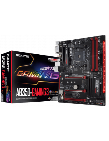 Дънна платка Gigabyte AB350-GAMING 3, сокет AM4