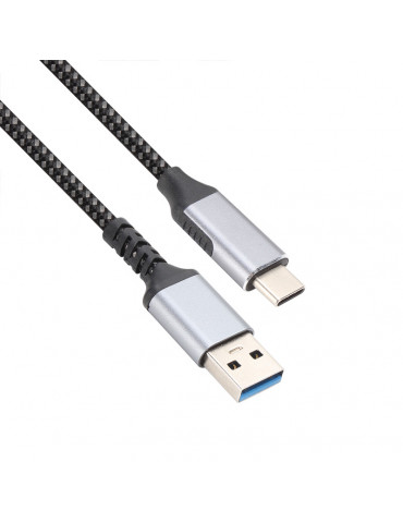 Кабел VCom USB 3.2 Gen2 Тype-C / USB AM, 10Gbps, Black - CU401M-1m