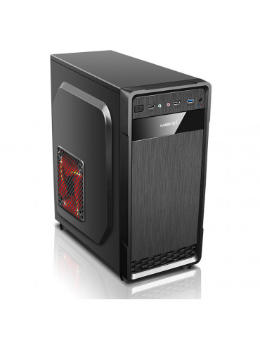 Кутия за компютър със захранване Makki 0636BB-U3, ATX, USB3.0, PSU 500W - MAKKI-0636BB-U3-500W