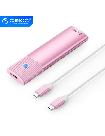 Външна кутия за диск Orico M.2 NVMe M/B key 10 Gbps Pink / розов - PWM2-G2-PK-EP