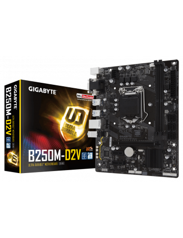 Дънна платка Gigabyte B250M-D2V, сокет LGA1151