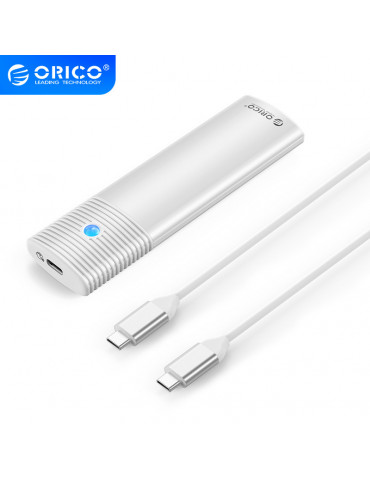 Външна кутия за диск Orico M.2 NVMe M/B key 10 Gbps White - PWM2-G2-WH-EP