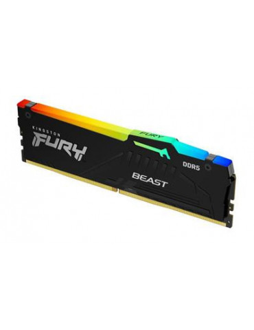 RAM памет Kingston 16GB DDR5 PC5-44800 5600MHz FURY Beast Black CL40 - KF556C36BBEA-16