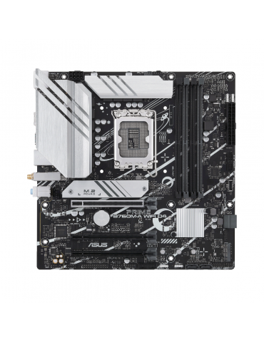 Дънна платка Asus PRIME B760M-A WIFI D4, LGA 1700, mATX, 4xDDR4, 2xM.2 Gen4, WiFi 6