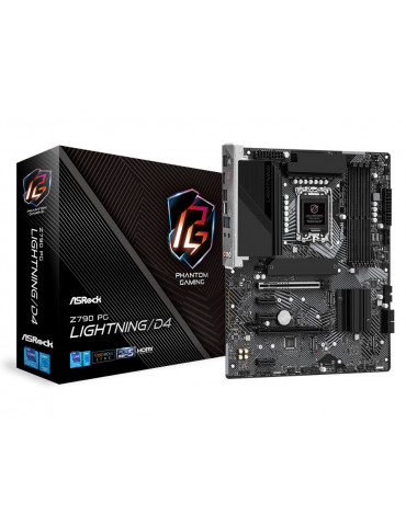 Дънна платка Asrock Z790 PG LIGHTNING/D4, LGA1700, ATX - 90-MXBJM0-A0UAYZ