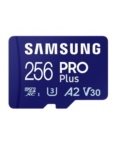 SD карта Samsung 256GB micro SD Card PRO Plus with Adapter, UHS-I, Read 180MB/s - Write 130MB/s - MB-MD256SA/EU