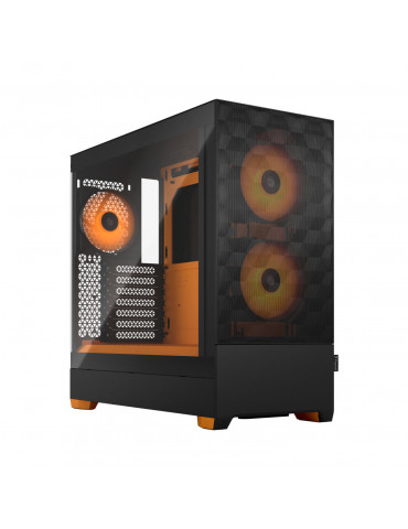 Кутия за компютър Fractal Design POP AIR RGB ORNG CORE TG CL - FD-C-POR1A-05