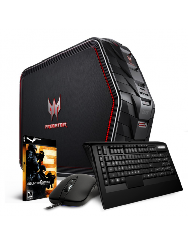 Компютър Acer Predator G3-710    клавиатура , мишка SteelSeries и игра Counter-Strike: Global Offensive