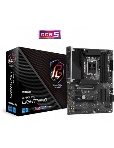 Дънна платка AsRock Z790 PG LIGHTNING/D5, LGA1700, 4xDDR5