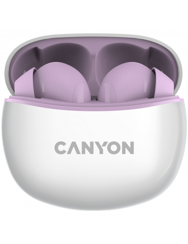 Bluetooth слушалки Canyon TWS-5  BT V5.3 JL 6983D4, Purple - CNS-TWS5PU