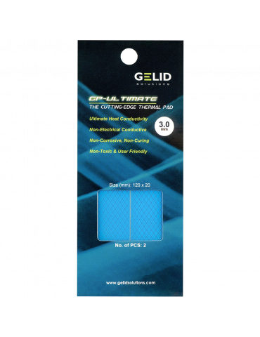 Термопад Gelid GP-ULTIMATE 120×20 THERMAL PAD, 2бр. x 3 mm - TP-VP04-R-E