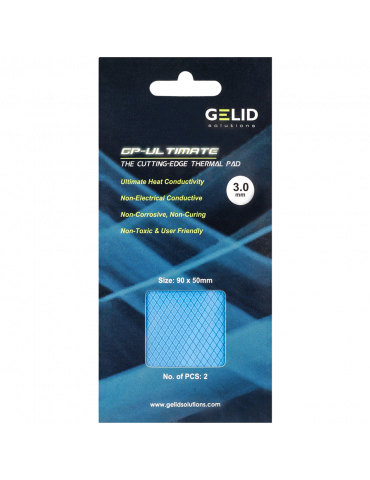 Термопад Gelid GP-ULTIMATE 90 x 50 THERMAL PAD, 2бр.x 3 mm - TP-VP04-E