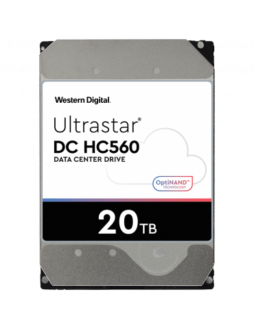 Твърд диск WD/HGST ULTRASTAR 20TB DC HC560 3.5’’, 512MB, 7200 RPM, SATA 6Gb/s, 512E SE NP3 - WUH722020BLE6L4