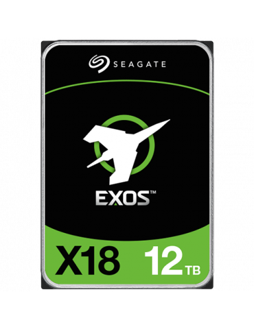 Твърд диск Seagate 12TB Exos X18 HDD 512E/4KN, 3.5", SATA 6Gb/s , 7200rpm - ST12000NM000J