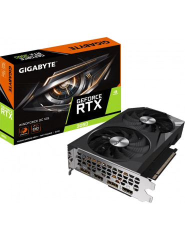 Видео карта Gigabyte GeForce RTX 3060 WINDFORCE OC 12GB GDDR6 - GV-N3060WF2OC-12GD