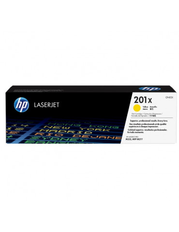 HP 201X High Capacity Yellow Original LaserJet Toner Cartridge (CF402X)