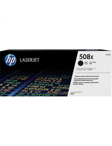 HP 508X High Yield Black Original LaserJet Toner Cartridge (CF360X)