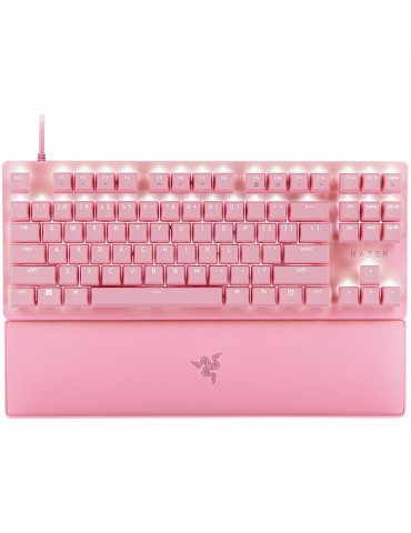 Геймърска клавиатура Razer Huntsman V2 Tenkeyless Pink, Linear Optical Switches Gen-2, Razer Chroma RGB - RZ03-03942000-R3M1