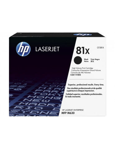 HP 81X High Yield Black Original LaserJet Toner Cartridge