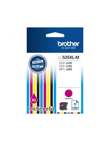 Brother LC-525 XL Magenta Ink Cartridge High Yield for DCP-J100, DCP-J105, MFC-J200
