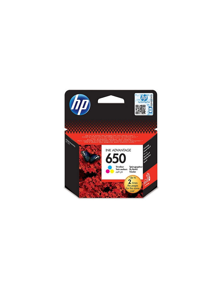 HP 650 Tri-color Ink Cartridge